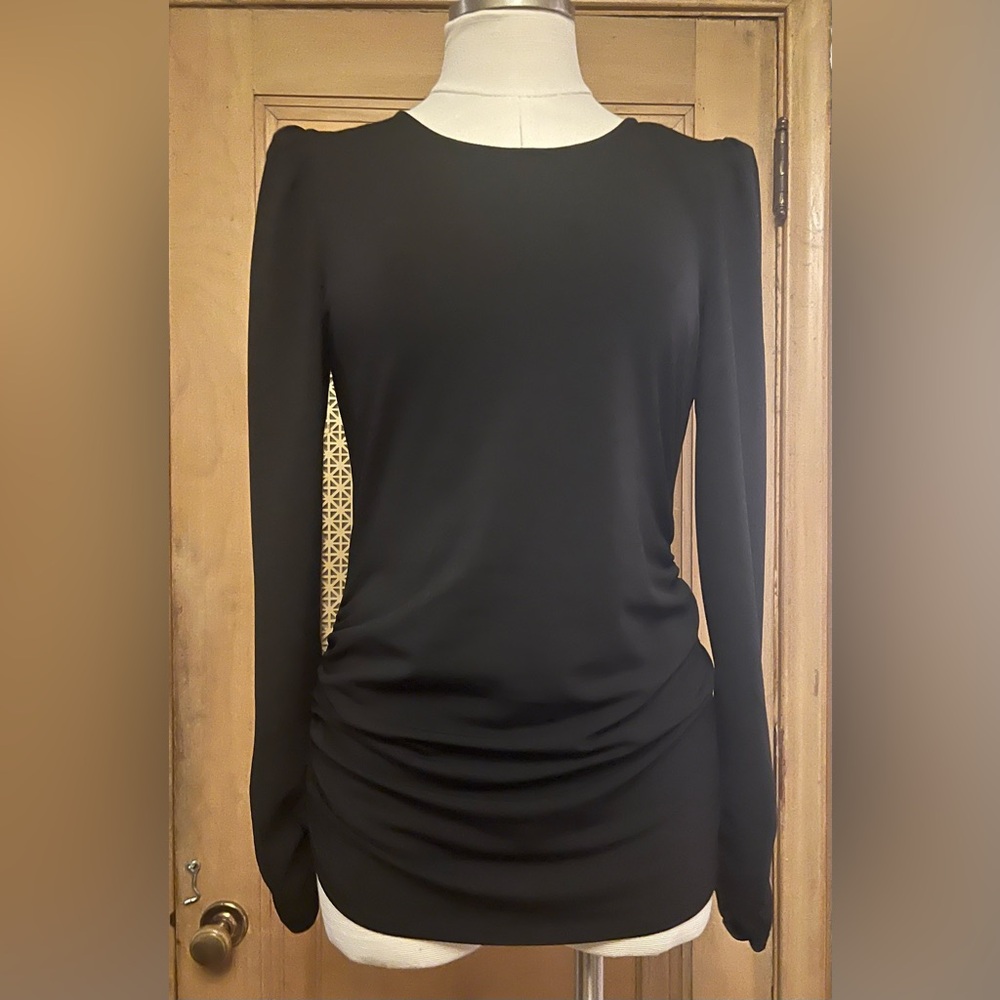 CUPIO long sleeve black top L